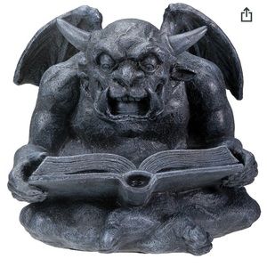 Summit Collection Reading Gargoyle - collectible figurine status sculpture grey